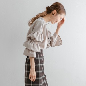 Puff Sleeve Button-Up Blouse