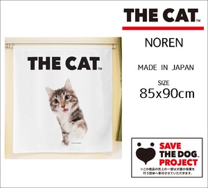 【受注生産のれん】THE_CAT ノルウェージャンフォレストキャット 85×90cm【日本製】THE_DOG