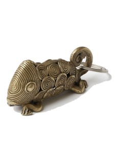 Brass Chameleon Key Ring 287 Brass 2