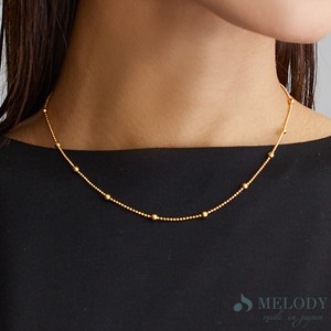 Plain Gold Chain Necklace Jewelry Made in Japan