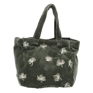Tote Bag Velour Embroidered M
