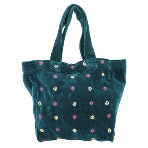 Tote Bag Bijoux Velour Embroidered
