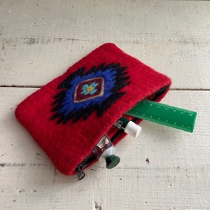 Wool Felt Native Pouch Card Pouch Bag Charm Handmade Tray