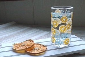 美浓烧 杯子/保温杯 柠檬 玻璃杯 日本制造