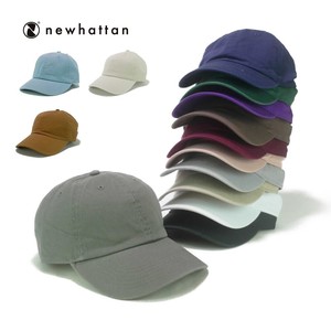 【定番品】Newhattanプレーンベースボールローキャップ　ヤング帽子