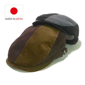 Made in Japan CORDUROY Switching Flat cap Young Hats & Cap