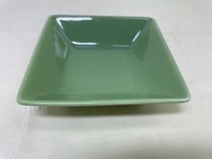 R48-66　ニッコー小皿　グリーン　1P　　Nikko small dish green 1P　【蔵ざらえ大処分市】