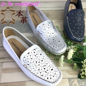 Shoes Low-heel Floral Pattern Genuine Leather