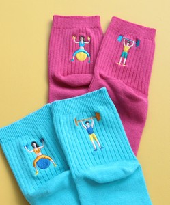 2 Pairs Socks Training Embroidery Short Socks 2 2