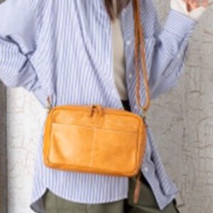 Shoulder Bag Zucchero Lightweight SARAI Genuine Leather Ladies