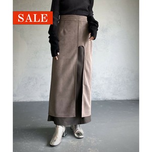【SALE】カーブ切り替えスカート /&g'aime