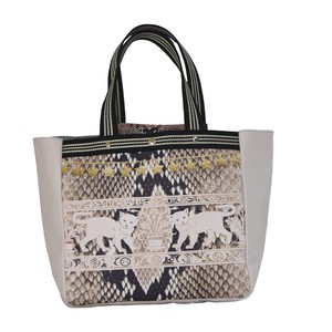 Tote Bag Cattle Leather Printed