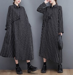 Casual Dress High-Waisted Stripe
