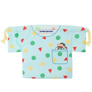 【巾着袋】クレヨンしんちゃん パジャマ型きんちゃくポーチ グリーン