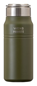 WENS PRODUCTS ウェンズプロダクツ 真空断熱ハンドル付スクリューボトル 530ml　カーキ　AWPB-501KH
