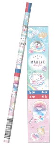 かきかた鉛筆赤青　SWEET MARINE LIFE　208615