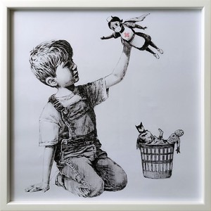 アートフレーム　バンクシー Banksy Game Changer