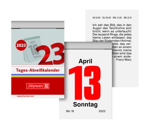 【 2023年度版 】BRUNNEN ブルンネン 日めくり カレンダー 【全4サイズ】