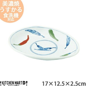 Mino ware Small Plate Small 17 x 12.5 x 2.5cm
