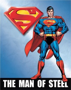 【完全受注予約販売】【アメリカン キャラクター】ティン サイン SUPERMAN MAN OF STEEL DE-MS1337