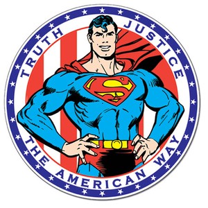 【アメリカン キャラクター】アルミニウム サイン Superman-American Way DE-MS2335