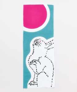 Tenugui Towel Chinese Zodiac Rabbit Made in Japan