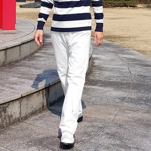 Full-Length Pant White Denim Straight Made in Japan