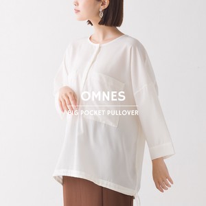 Button Shirt/Blouse Pullover Twill Pocket