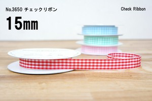 Checkered Ribbon No.3 650 Checkered Ribbon 5 mm Cut Selling Gingham Check