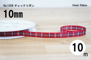 Checkered Ribbon No.10 Checkered Ribbon 10 mm 10 Selling Tartan Check
