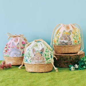 Flower Basket Rabbit Pouch Pouch Pouch