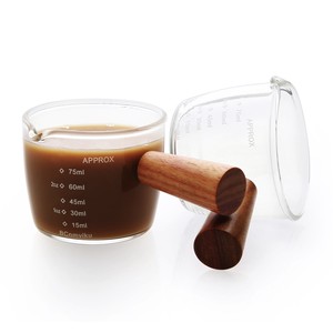 Glass Espresso Cup Milk Pot Pitcher Heat-Resistant Glass Measuring Cup 2