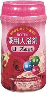 ROTEN　薬用入浴剤　ローズの香り（ボトル）680g　F-0003　【医薬部外品】