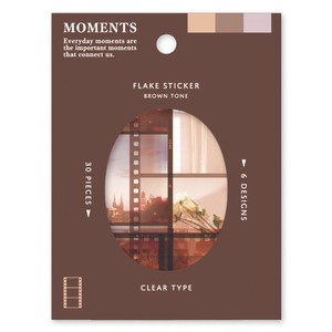 Stickers Brown Tone Moments Flake Sticker