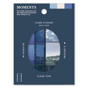 Stickers Navy Tone Moments Flake Sticker