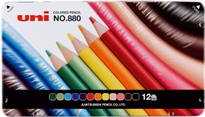 【三菱鉛筆】色鉛筆880
