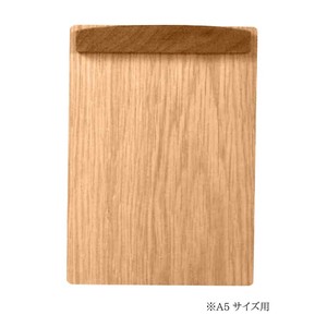 木製クリップボードA5用　クリア　日本製
