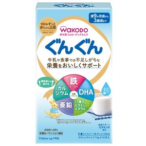 アサヒグループ食品（WAKODO） 調製粉乳 フォローアップミルク ぐんぐん スティックパック