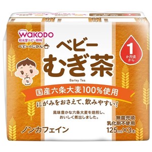 アサヒグループ食品（WAKODO） ベビーのじかん むぎ茶 3本