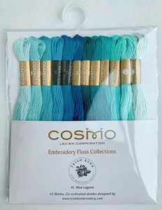 COSMO Embroidery Thread assorted pack by Trishembroidery.com Color No. 41