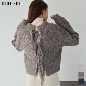 Wool Mix 2WAY Ribbon Knitted Cardigan 2