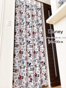 【受注生産アコーディオンカーテン】Disney ミッキーミニー「Let’s_Travel」96x200cm【日本製】