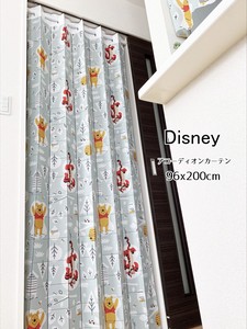 【受注生産アコーディオンカーテン】Disneyくまのプーさん「 FUN_IN_THE_SUN」96x200cm【日本製】