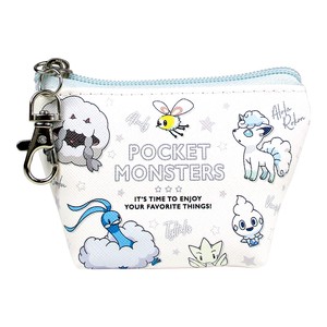 Pocket Monster Triangle Mini Pouch Color White