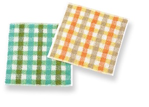 Jacquard Towel Handkerchief Maple Checkered