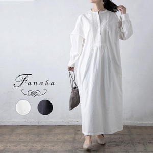 Casual Dress Long Sleeves Fanaka One-piece Dress Embroidered