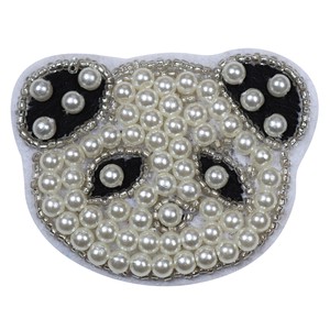 Brooch Embroidered Panda