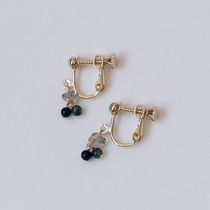 Color Natural stone Set Earring