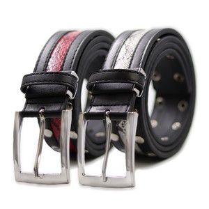 Python Synthetic Leather Casual Belt Leather Belt pin Belt Ladies Denim