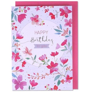 Birthday Card Flower Illustration Illustration Imports Casual